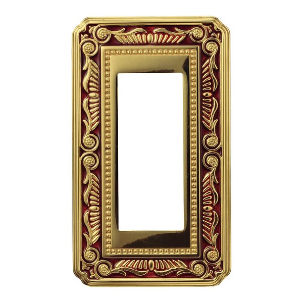 sugatune工業 Switch Outlet Plate (Florentine) Ruby Red PXP – F – 01361 – Roen