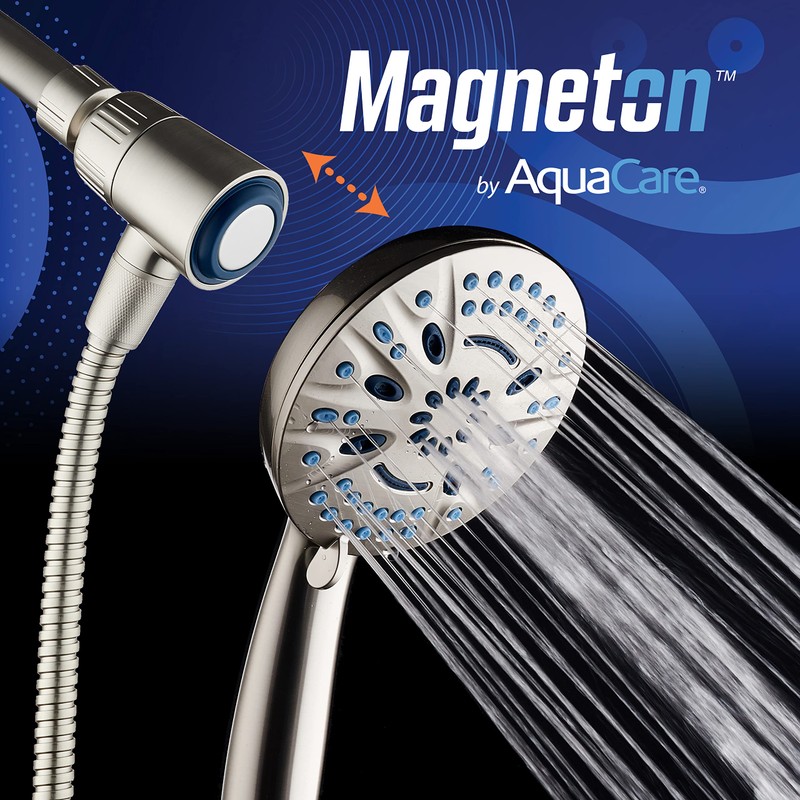 AquaCare Magneton High-Pressure 8-mode Handheld Shower Head with Magnetic Guidance