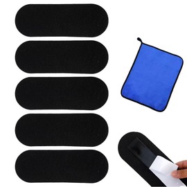 BGIYA 5 Pack Activated Carbon Ceiling Fan Filters with Cleaning Cloth | Turns Your Fan into a Powerful Air Purifier | Filters Dust, Pollen, Pet Dander & More | Perfect for Bedrooms and Living Rooms