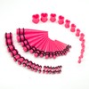 Marsrut 48 PCS Acrylic Gauge Kit Tapers Heart Tunnels Plug