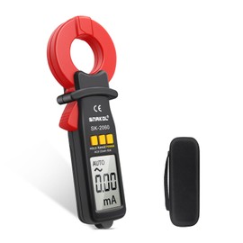 SNAKOL Digital AC Leakage Low Current Clamp Meter 0.01mA Resolution ACA MAX 60A 1999 Counts Auto Range Data Hold Ammeter Clampmeter Amperimetro Amperemetre Professional Micro Current Tester