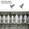 12Pcs Outdoor Plastic Anti Bird Spike Strips Repellent Defender for