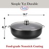 Alpine Cuisine Non-Stick Dutch Oven 11 Quart with Glass Lid