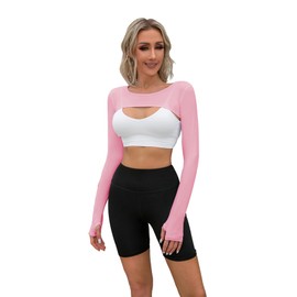 Hairwilly Cooling Shawl Arm Sleeve Sun Protection Women's tops for Golfing,Riding,Driving