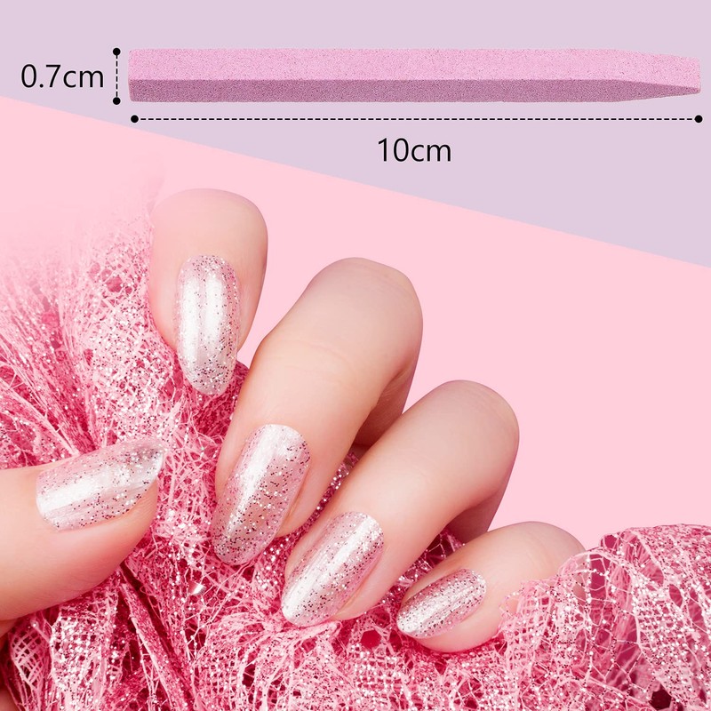 8 Pieces Stone Nail File Pumice Stick for Fingernails Pumice