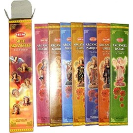 Seven Archangels (Siete Arcangels) - 35 Gram Box, 7 Difference Incense - HEM Incense Imported from India