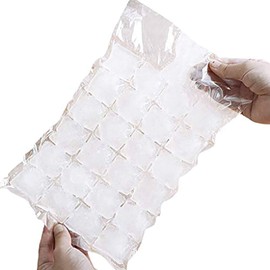 Pack of 240 Cooler Bags Disposable Ice Bag Flexible Ice Cube Tray Mould Ice Maker Ice Bag Ice Bag Freezer Blocks Ice Cube Bags, Disposable Ice Cube Trays, Ice Bags