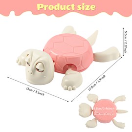 Turtle Coaster, 3D Printed Turtle Coaster, Funny Face Turtle Coasters, Novelty Drink Coasters for 2025, Gravity Sensor Design, for Friends and Children Gifts (Pink)