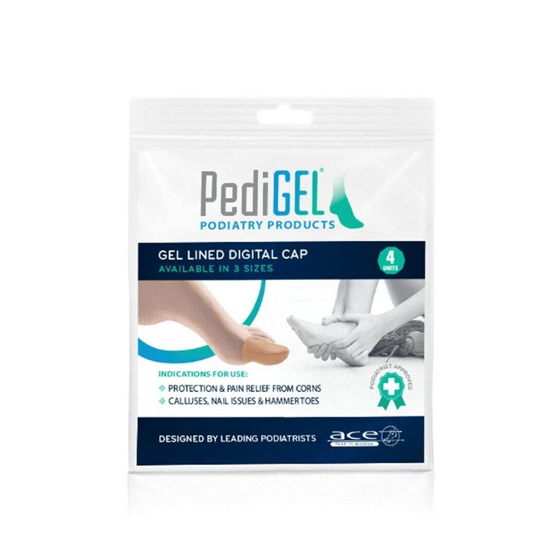 PediGel® - Medically Approved Polymer Gel Lined Digital Cap, Toe