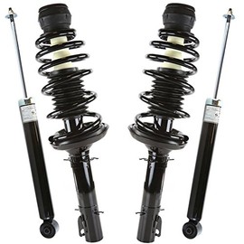 AutoShack KS5986-0025 Front & Rear Complete Struts Coil Springs and Shock Absorbers Set 4 Replacement for 1998-2006 VW Beetle 1999-2005 Jetta 1999-2006 Golf 2007-2009 Golf City Jetta City 2.0L V6 FWD