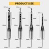 UwinVwin Square Hole Drill Bit Adapter with 4pcs Square Hole