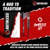 RUTHLESS Night Hawk Professional Tungsten Steeltip Darts Set in 23g
