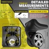 NUOZE Duel Spinner Luggage Wheels Replacement for Suitcase, Wheels Parts