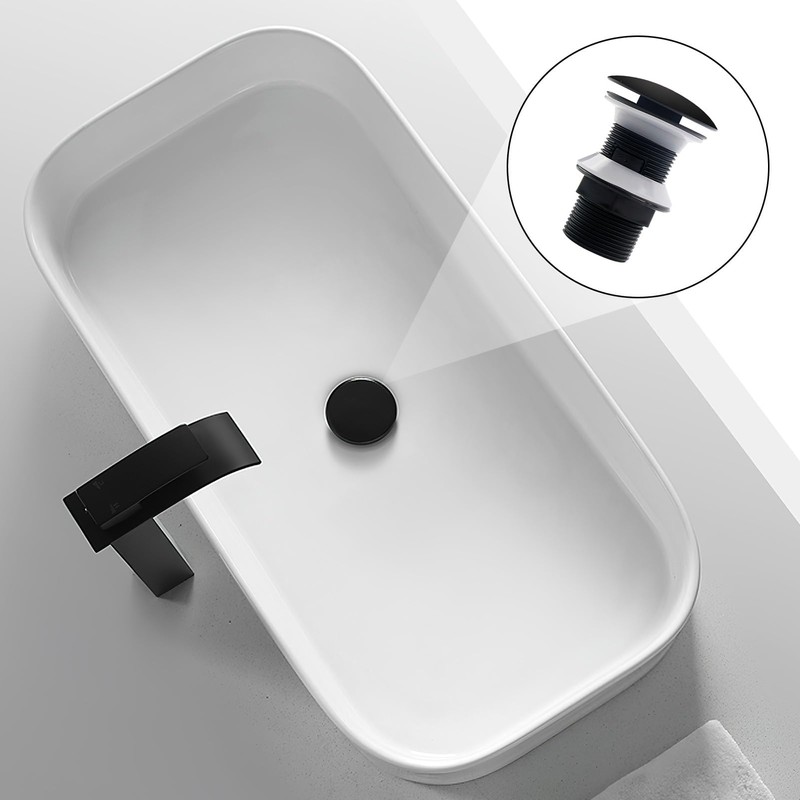 Pop-Up Universal Pop-Up Drain Fitting Without Overflow, Drain Fitting for