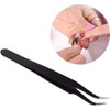 Lash Tweezers, Pack of 2 Stainless Steel Tweezers for Eyelash