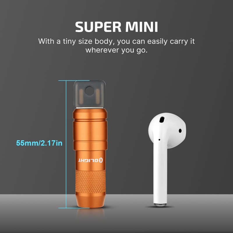 OLIGHT IMINI 2 EDC Rechargeable Keychain Flashlight, 50 Lumens Compact