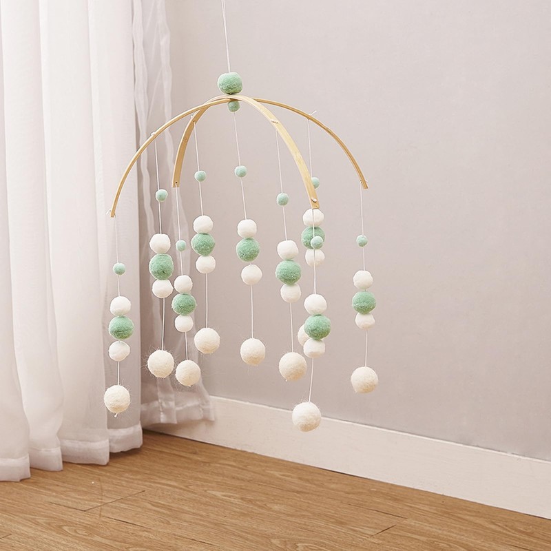 perfk 2 Pieces DIY Wooden Mobile Hanging Frame, Mobile Craft