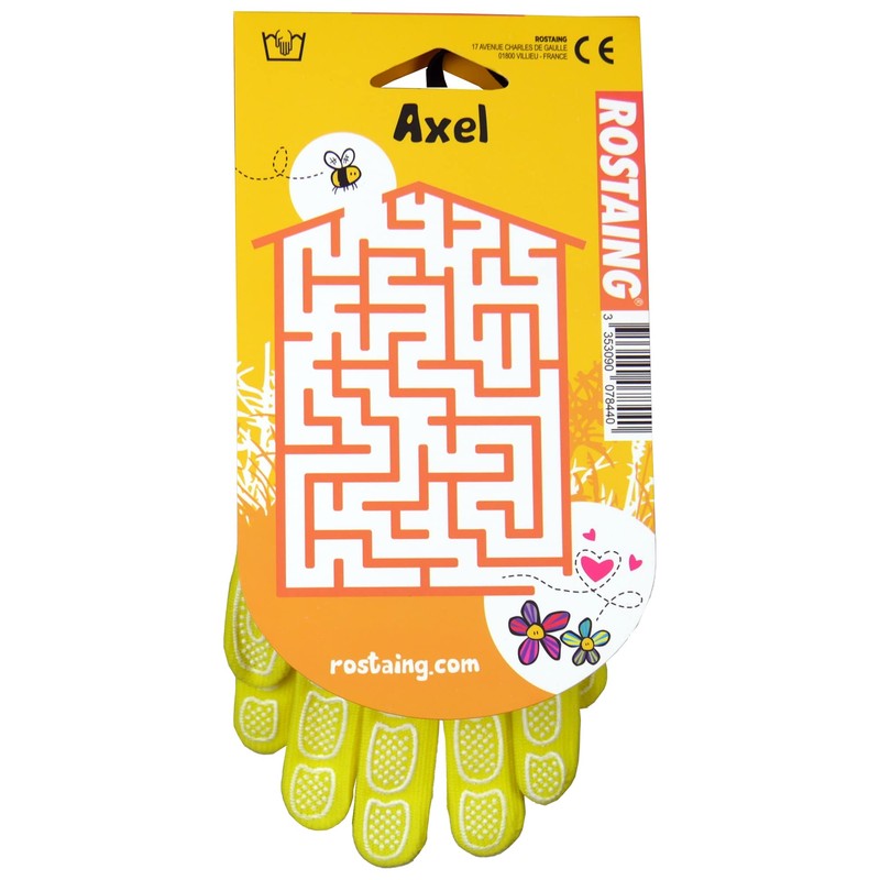 Rostaing axel-it5-6 Child Bee. Leash Wrist Grip Palm Glove, Yellow,