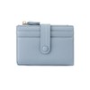 CHAOFANXI Women's Purse with RFID Blocking, Bifold Leather Small Wallet for Women, Small and Short Format Wallet with Multiple Compartments, B/Blue, B/Blue, Modern