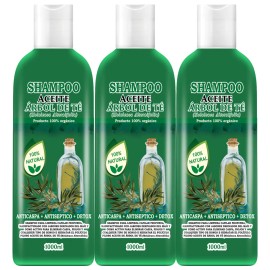 3 Shampoos Aceite Árbol De Te / Tea Tree Orgánico 3 Litros