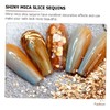 Baluue 5 Boxes Mica Slice Glitter Nail Art Decorations for
