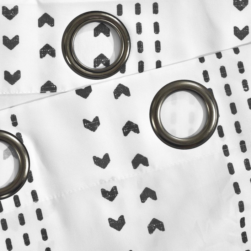 Lush Decor Hygge Stripe Window Curtain Panel Pair, 52" W