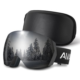 CARFIA Men's Women's Ski Goggles for Glasses Wearers 100% UV400 Protection Snow Goggles Ski Goggles Anti-fog Snowboard Goggles Ski Goggles