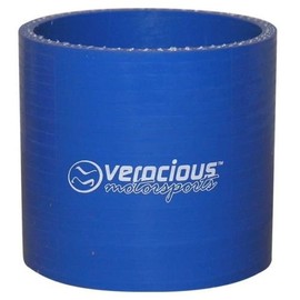 3-1/4" ID Verocious Silicone Coupler, 3" Long, 3 Ply Polyester, Blue