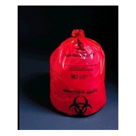 Medical Action Industries RD630 Biohazard Bag 14.5x19 Red 3gal 20/Rl