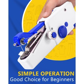 Handheld Sewing Machine, Portable, Mini Sewing Machine, Easy To Use, Electric Sewing Machine，Fast Sewing Speed, Suitable For Sewing Clothes, Fabric, Diy Home Sewing Machine For Beginners(Purple)
