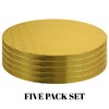 O'CREME O'Creme Cake Board, Gold Foil Round Cake Circles with