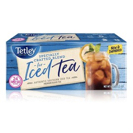 Tetley Iced Black Tea Blend Round Tea Bags 24 Count
