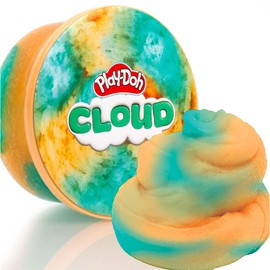 Play-Doh Scented Cloud Slime for Kids, Teal & Orange Coconut Scent, Popular Toys, Gifts and Party Favors