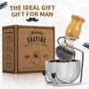 ÖkoStamm Shaving Brush and Bowl - Bamboo Shaving Brush for