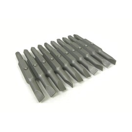 Set of 10 Piece 3" Double-Ended Screwdriver Power Bit Set, Phillips #2
