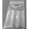 Pack of 3 Transparent Clear Plastic Acrylic 64mm Continuous Piano