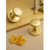 SORWDUERM Gold Door Knobs Privacy Door Knob Satin Brass Door