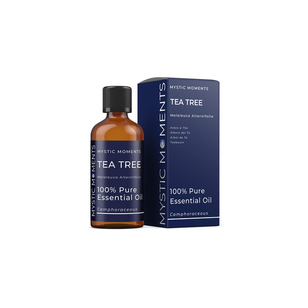 Mystic Moments | Teebaum ätherisches Öl 100ml - reines und natürliches Öl für Diffusoren, Aromatherapie und Massage -Mischungen Veganer GVO frei