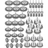 Rtteri 50 Pcs Wire Brush for Drill Set Coarse Steel