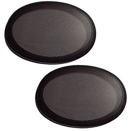 Sound way - 2x professional 16x23 cm / 6x9" inch speaker protection grill steel cover mesh pair