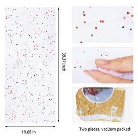 2 Pieces Christmas Glittered Snow Blanket Wonderland Artificial Snow Glittered Blanket White Snow Decoration for Christmas Decoration, Village Displays, Christmas Tree, 39.37 x 19.68 Inches