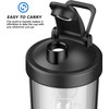 Black Premium Electric Protein Shakeing Bottle, 22 oz Blender for