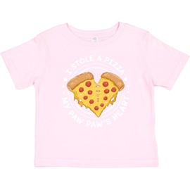inktastic I Stole a Pizza My Paw Paw's Heart Baby T-Shirt 6 Months Pink 45d37