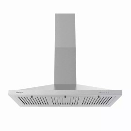 Zomagas Wall Mount Range Hood 36inch Stainless Steel Kitchen Vent 450CFM 3-Speed Fan New