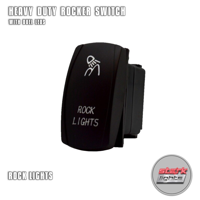 Rock Lights - Red - Laser Etched Toggle Switch 20A