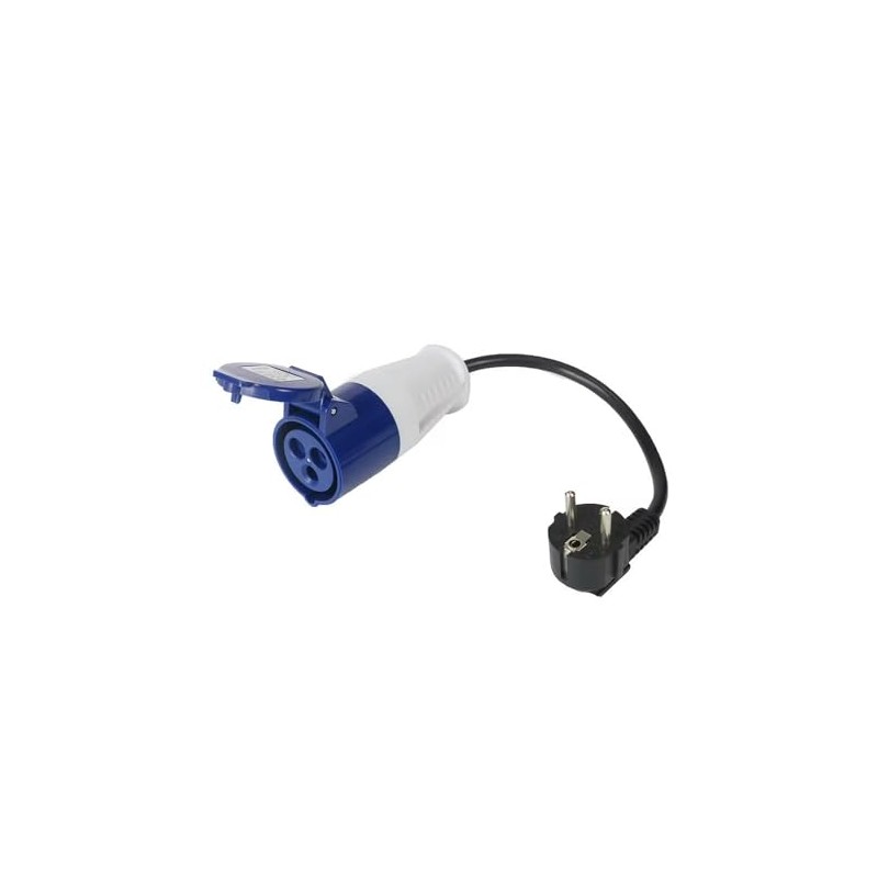 European 16A Mains Hook Up Adaptor Lead Plug Coupler Caravan