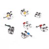 10 Packs Metal Dental Teeth Orthodontics Brackets Braces Mini Roth
