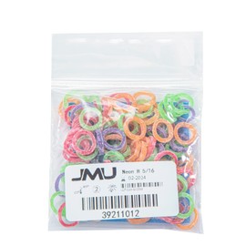 JMU Orthodontic Elastics 5/16 Heavy, 100 Pack Non-Latex Orthodontic Rubber Bands Neon, 6.5 oz Intraoral Elastics Bands Made in USA