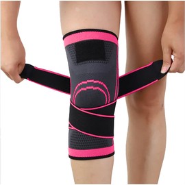 NuCamper Knee Support Knee Pad Knee Support for Men and Women Compressed with Patella Gel Pad & Spring Side Stabilizers for Weight Sports Relieves Knee Pain, Meniscus Tear, ACL, Arthritis