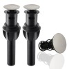 Hibbent Push and Seal Pop Up Drain Stopper with Overflow